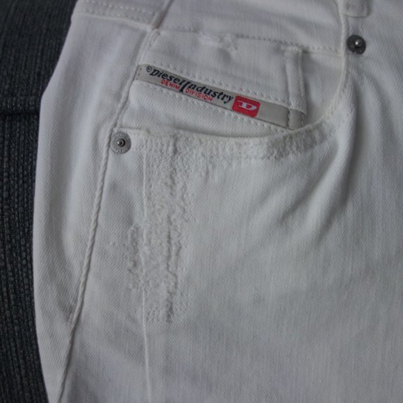 Diesel White D-FAYZA Boyfriend Low Waste W29-L32 009NR Stretch Size 29 Jeans - Picture 4 of 14